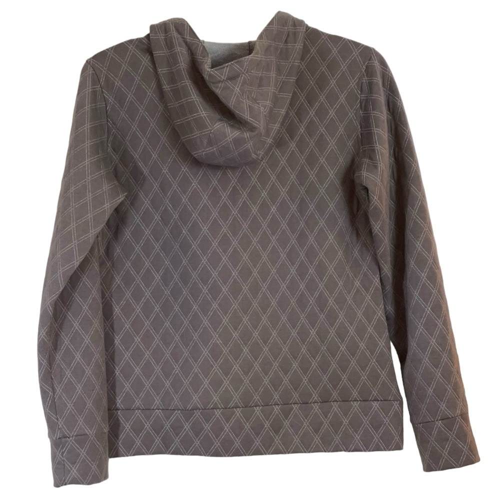 Women’s Kavu , waffle knit quilted hooded jacket, full zip. Size large GUC - Picture 4 of 8